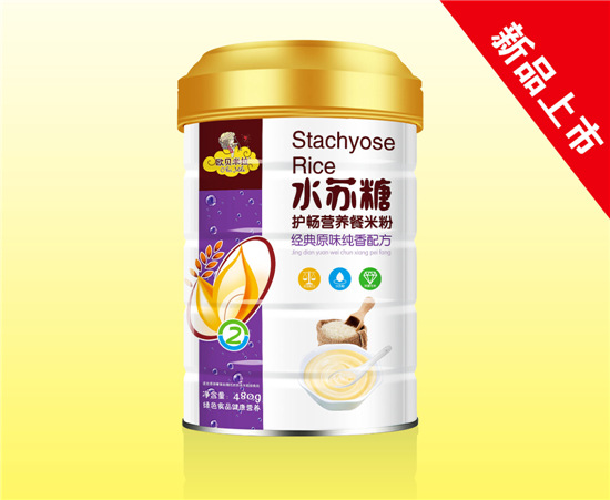 歐貝米拉水蘇糖護(hù)暢營養(yǎng)餐米粉原味純香配方聽裝