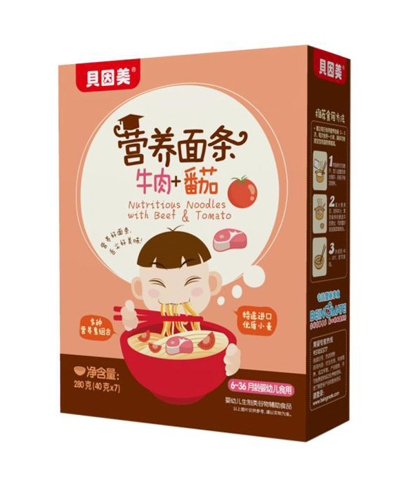 貝因美營養(yǎng)面條-牛肉+番茄