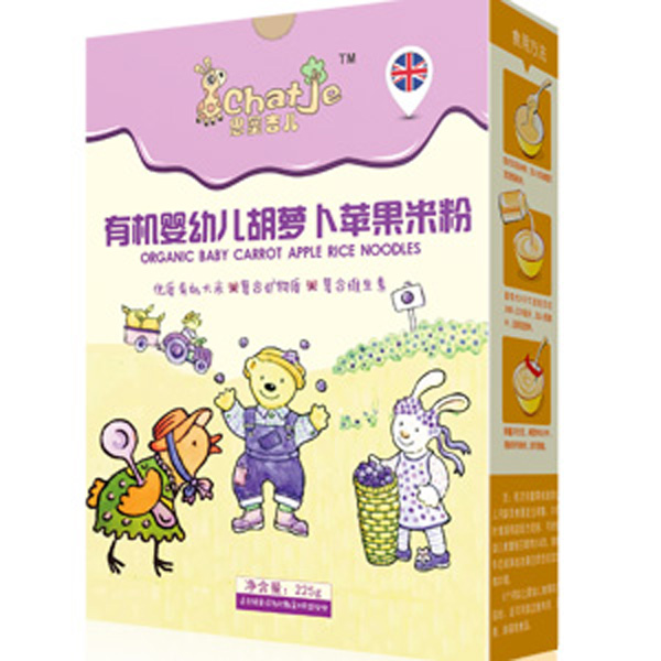 SChatJe思蜜吉兒胡蘿卜蘋果米粉(盒裝)