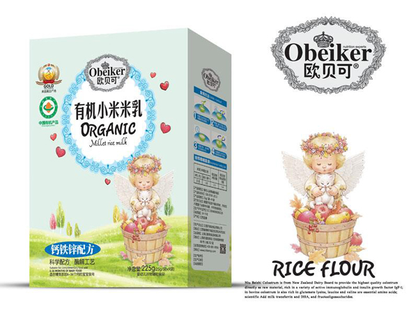 歐貝可有機小米米乳-鈣鐵鋅配方盒裝