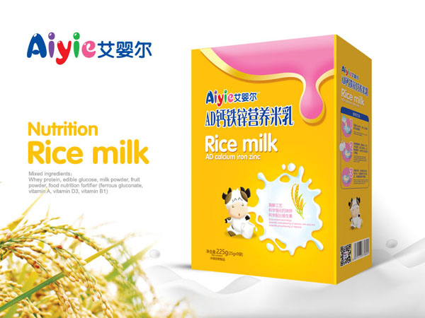 艾嬰爾AD鈣鐵鋅營養(yǎng)米乳盒裝