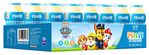 汪汪隊鈣鐵鋅營養(yǎng)酸奶飲品(原味)4瓶5排