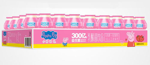 小豬佩奇乳酸菌飲品草莓口味
