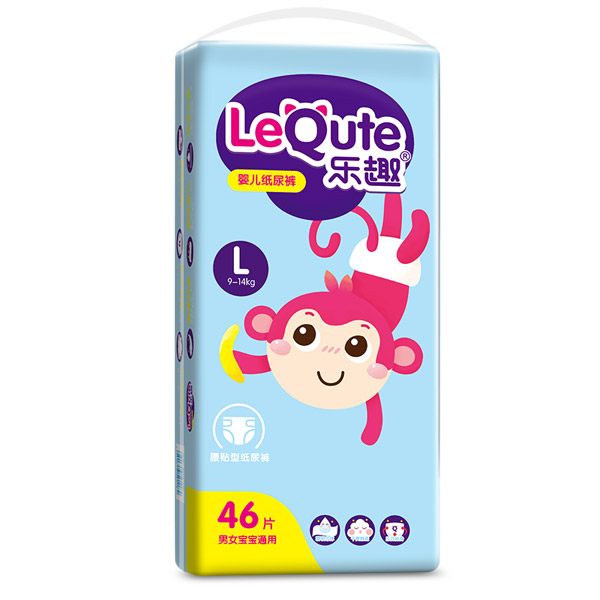 樂(lè)趣嬰兒紙尿褲袋裝L46
