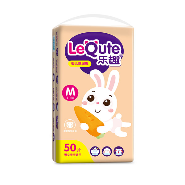 樂(lè)趣嬰兒紙尿褲袋裝M50