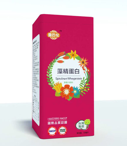 曼巴倫藻精蛋白草莓汁飲料