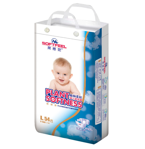 柔感覺(jué)植物柔軟嬰兒紙尿褲L54