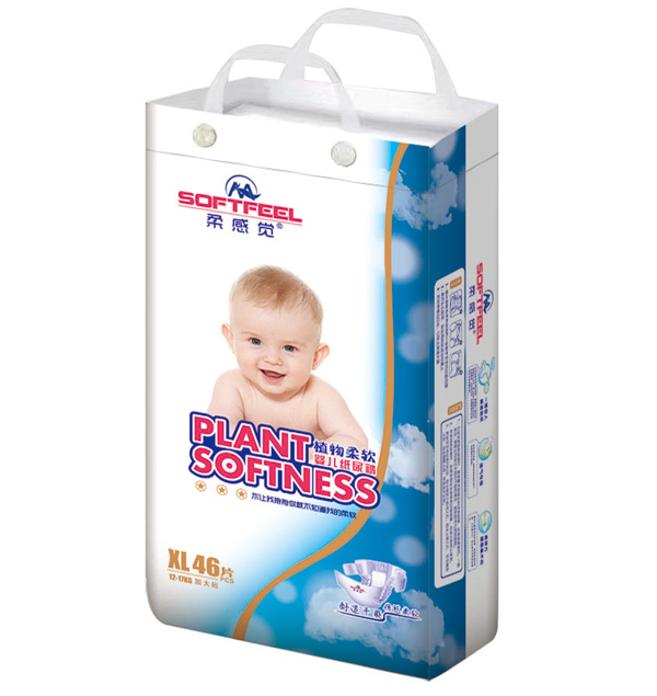 柔感覺(jué)植物柔軟嬰兒紙尿褲XL46