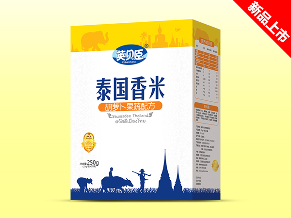 英貝臣泰國(guó)香米胡蘿卜果蔬盒裝