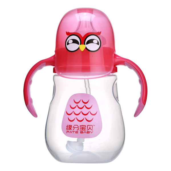 緣分寶貝卡通系列奶瓶3011-紅色