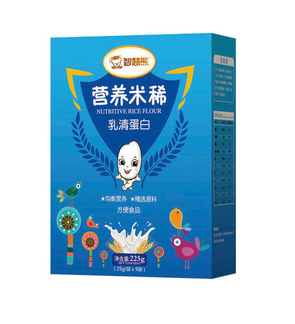 智慧熊營(yíng)養(yǎng)米稀-乳清蛋白 盒裝