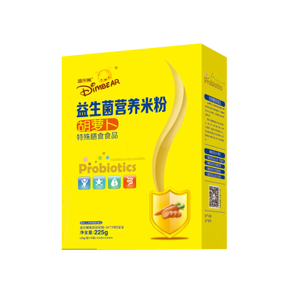 迪米熊益生菌營養(yǎng)米粉-胡蘿卜盒裝