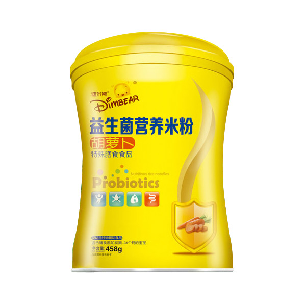 迪米熊益生菌營養(yǎng)米粉-胡蘿卜小蠻腰罐裝