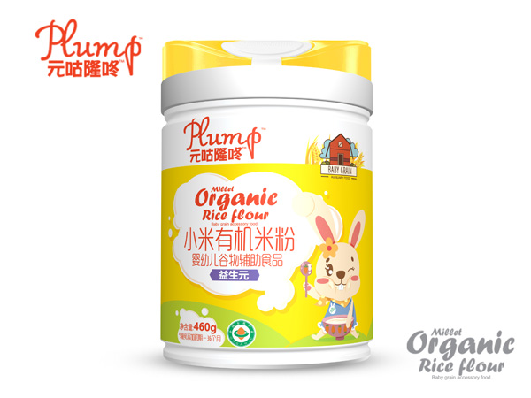 元咕隆咚小米有機米粉-益生元