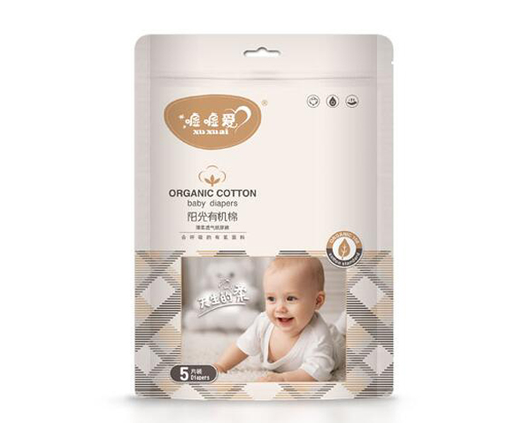 噓噓愛(ài)陽(yáng)光有機(jī)棉薄柔透氣紙尿褲 5片裝