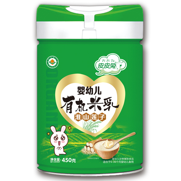 皮皮兔嬰幼兒有機(jī)米乳-淮山蓮子