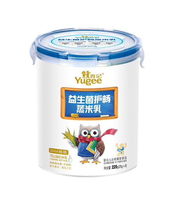 育記益生菌護(hù)暢蒸米乳-DHA核桃225克樂扣裝