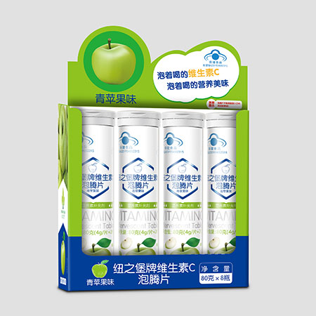 藍帽紐之堡泡騰片 青蘋果味