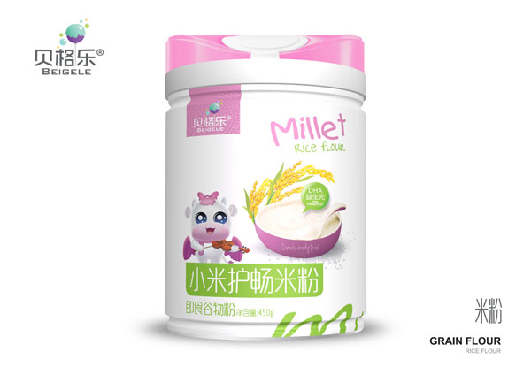 貝格樂小米護(hù)暢米粉-DHA益生元 聽裝