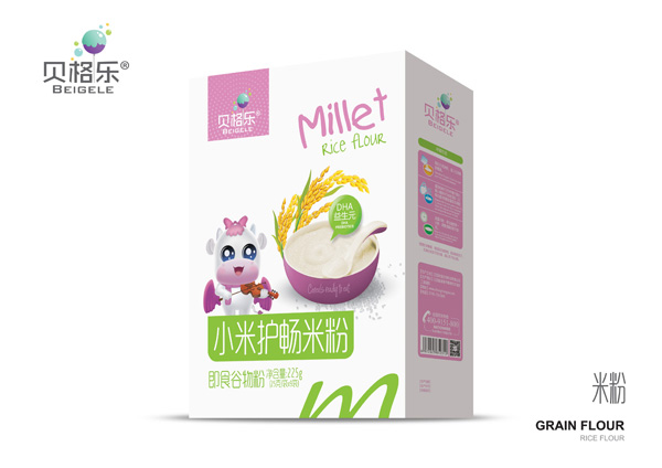 貝格樂小米護(hù)暢米粉-DHA益生元 盒裝