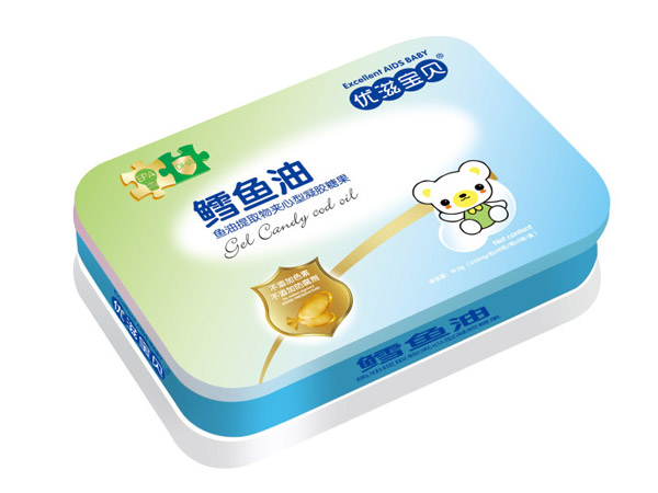 優(yōu)滋寶貝鱈魚油魚油提取物夾心型凝膠糖果 鐵聽(tīng)