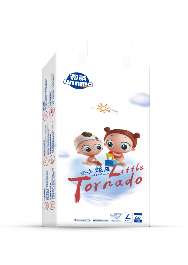 微萌小旋風(fēng)嬰兒薄柔瞬吸紙尿褲L40