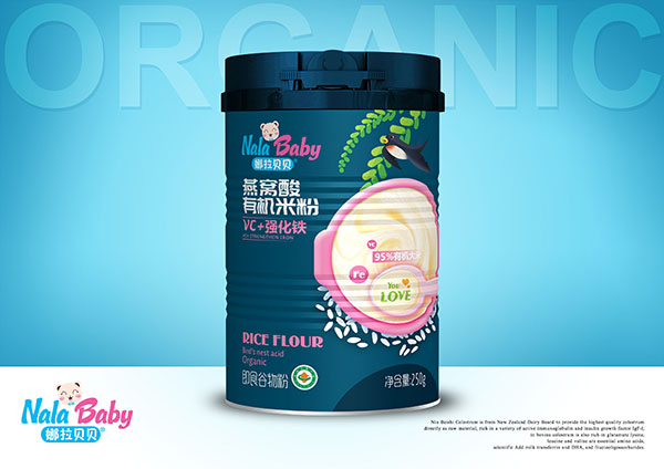 娜拉貝貝燕窩酸有機(jī)米粉 VC+強(qiáng)化鐵