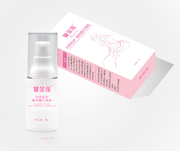 賽金蓮婦舒私護植物嫩紅凝膠