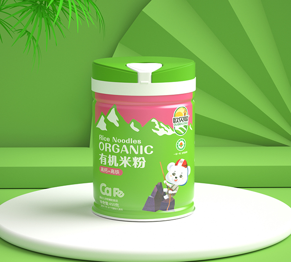 歐貝聰有機(jī)米粉罐裝 高鈣+高鐵