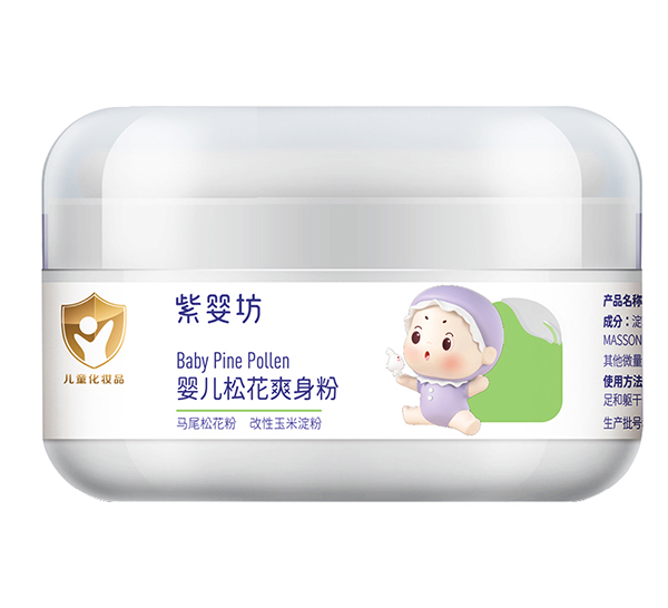 紫嬰坊嬰兒松花爽身粉