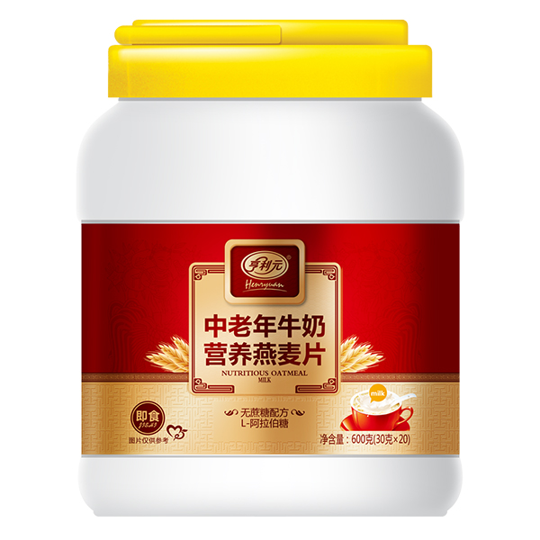 亨利元中老年牛奶營(yíng)養(yǎng)燕麥片