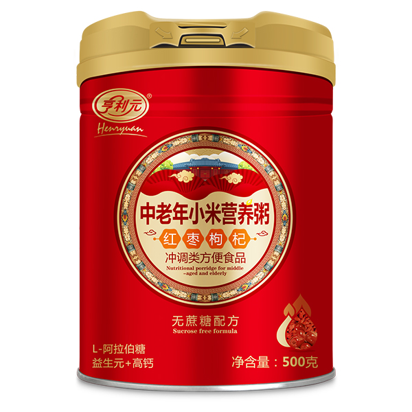 亨利元中老年小米營(yíng)養(yǎng)粥 紅棗枸杞
