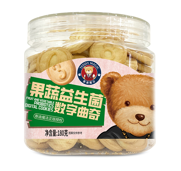 泰迪魔法果蔬益生菌數字曲奇
