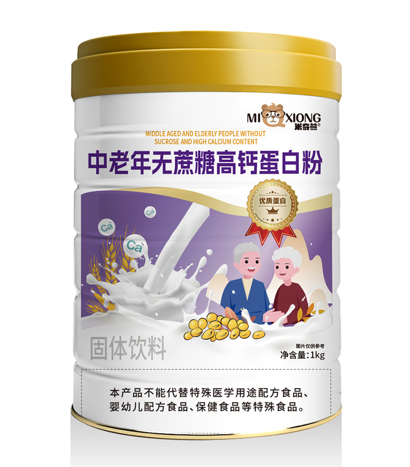 米奇熊中老年無(wú)蔗糖高鈣蛋白粉