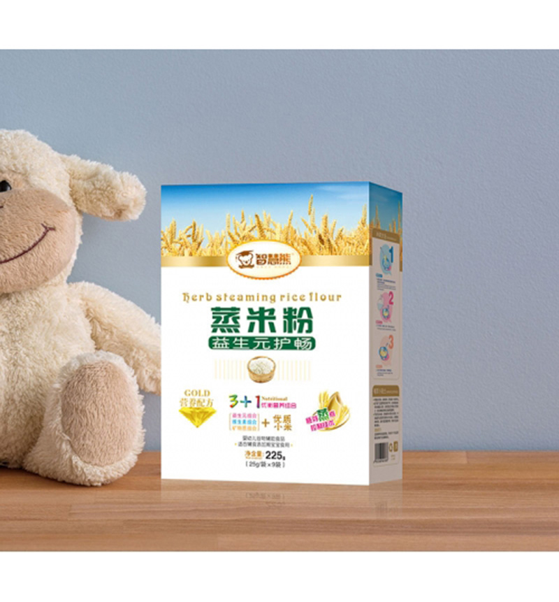 智慧熊益生元護暢蒸米粉 盒裝