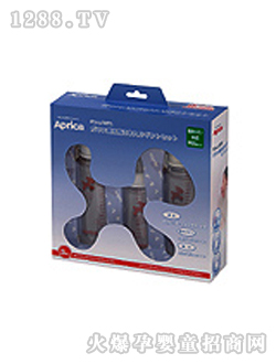 阿普麗佳玻璃型防脹氣奶瓶禮盒組