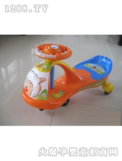 尼爾樂(lè)橙色兒童扭扭車(chē)