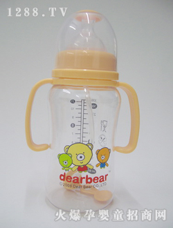 自動寬口徑握把奶瓶