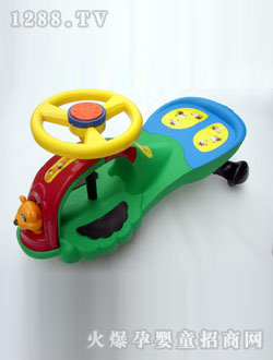 小寶小貝藍(lán)綠色扭扭車