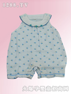 安嬰寶藍(lán)色嬰兒裝