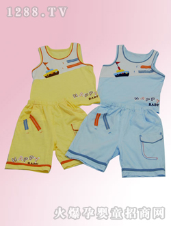 安嬰寶無(wú)袖套裝