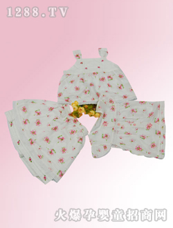 安嬰寶嬰兒紅花套裝