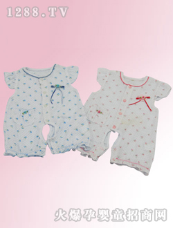 安嬰寶嬰兒無袖連體衣