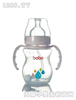 樂(lè)兒寶210毫升PP塑料自動(dòng)寬口奶瓶