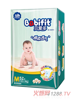 貝愛多超棉柔透氣紙尿褲M碼52片