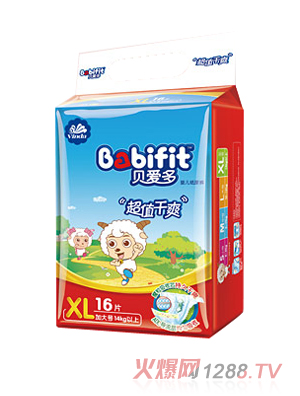 貝愛多超值干爽紙尿褲XL碼16片