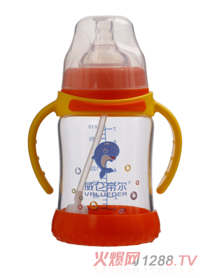 威侖帝爾210ml寬口玻璃奶瓶