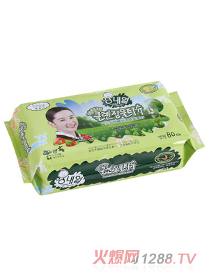 嬰奈兒ZB38嬰兒谷物精華潔膚柔濕巾80片