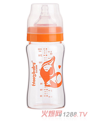 好氏嬰童標(biāo)準(zhǔn)口徑玻璃奶瓶240ml