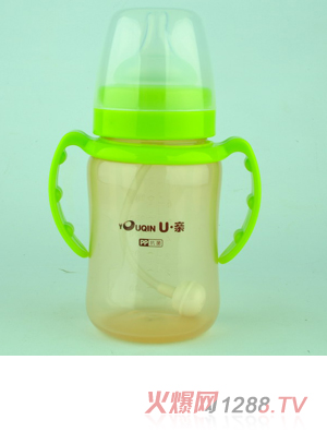 U親A329寬口PP抗菌奶瓶240ml